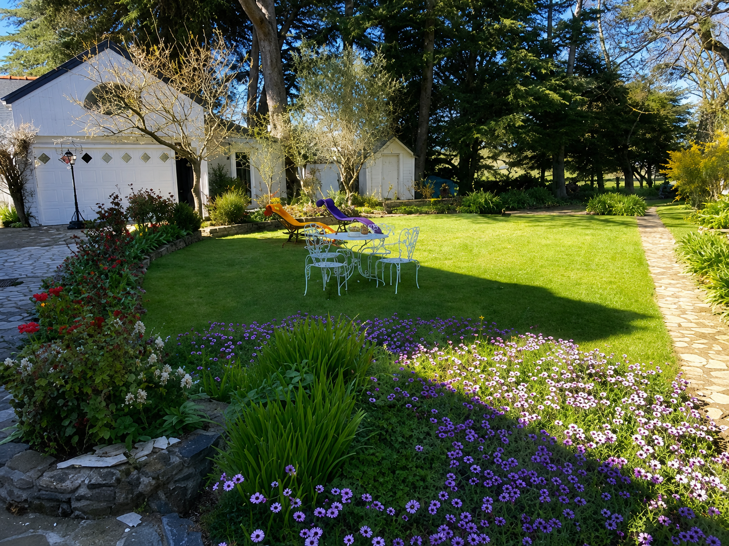 Vue de la Villa Meinga et de ses extérieurs